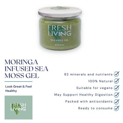 Moringa Energy Booster - Moringa Infused Sea Moss Gel