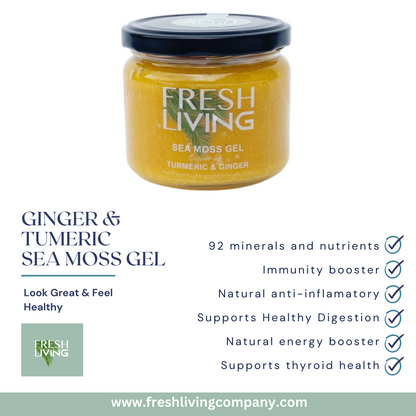 Immunity Booster - Turmeric & Ginger Infused Sea Moss Gel